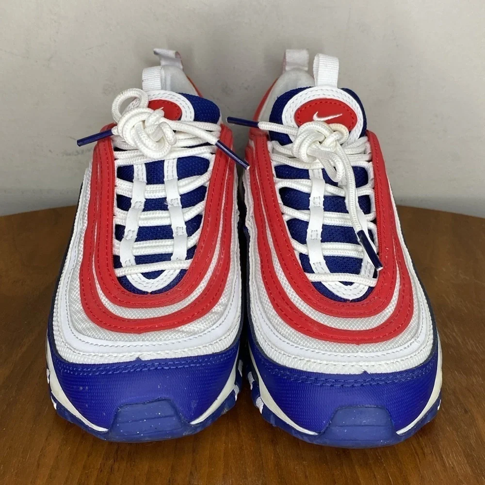 Nike Kids Sneakers in Blue, Red, and White